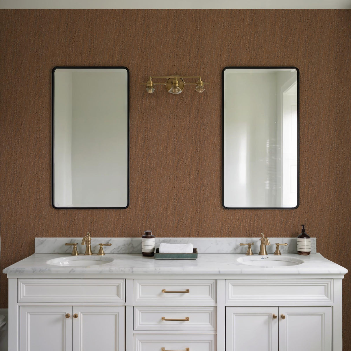 Veer Decor Willow Streamside Brown Wallpaper
