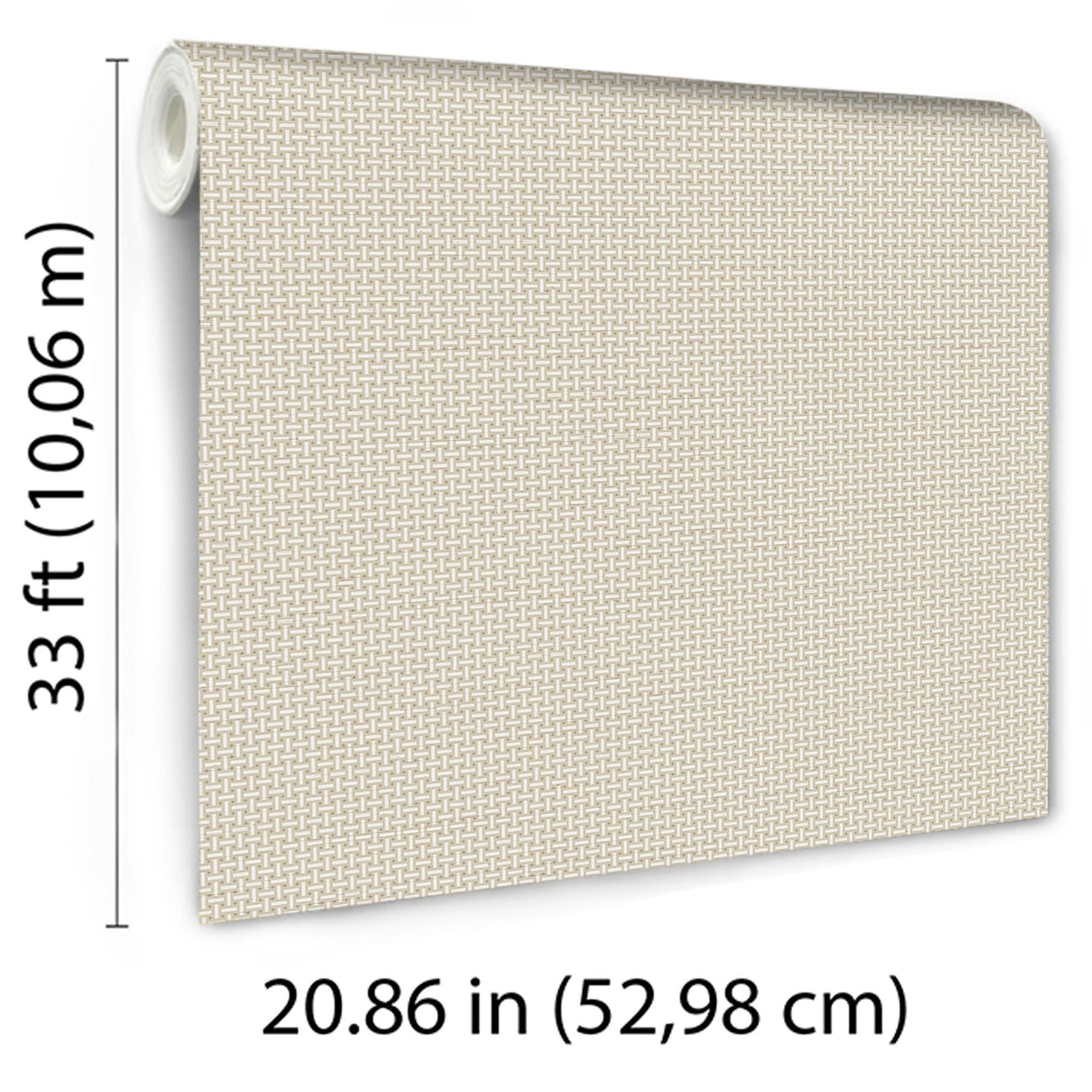 Veer Decor Cane Lattice Sage Wallpaper