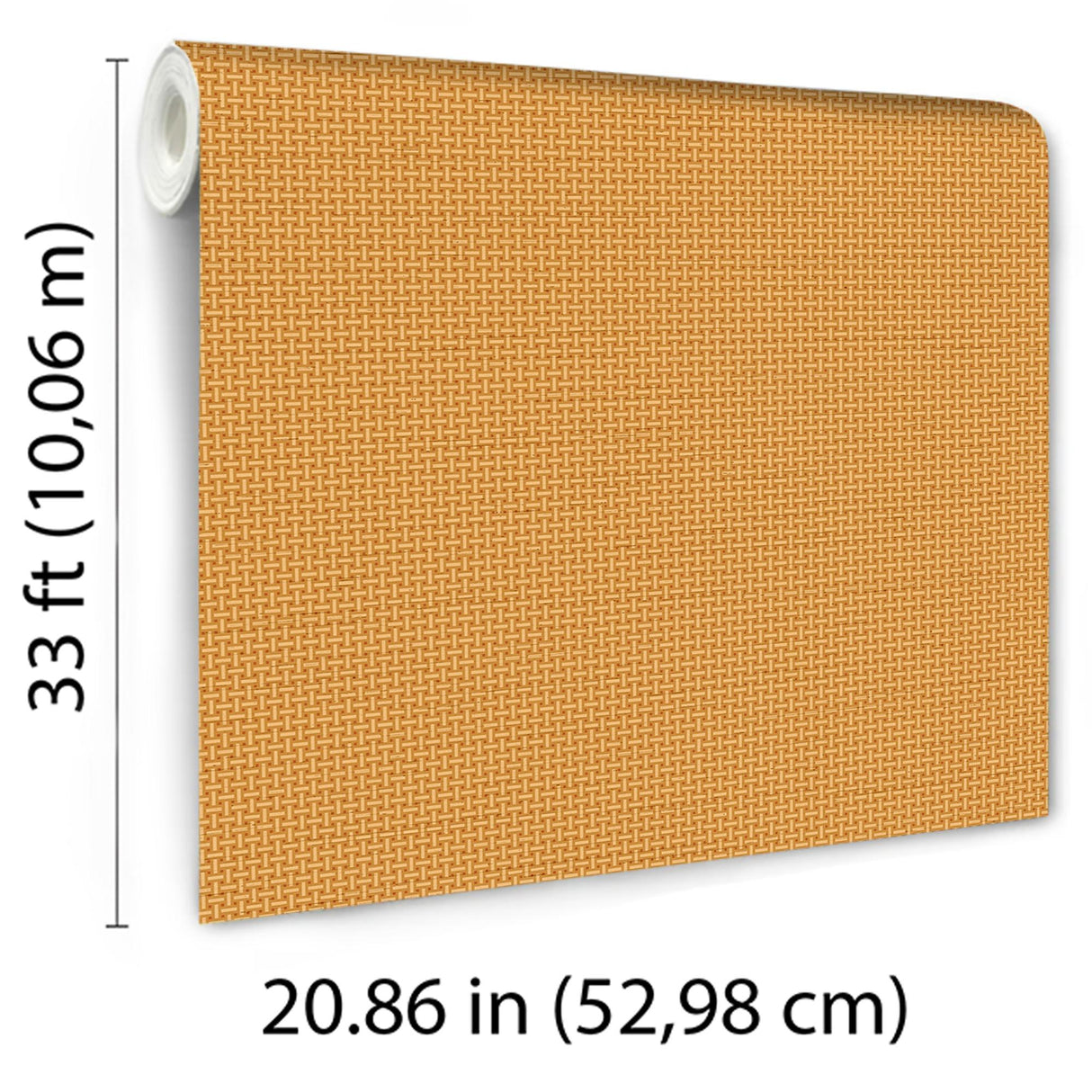 Veer Decor Cane Lattice Orange Wallpaper