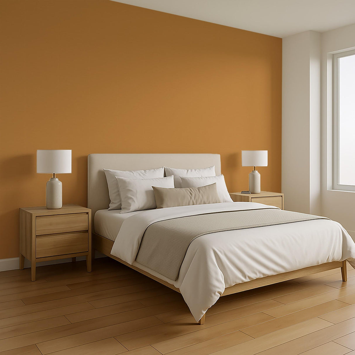 Veer Decor Cane Lattice Orange Wallpaper
