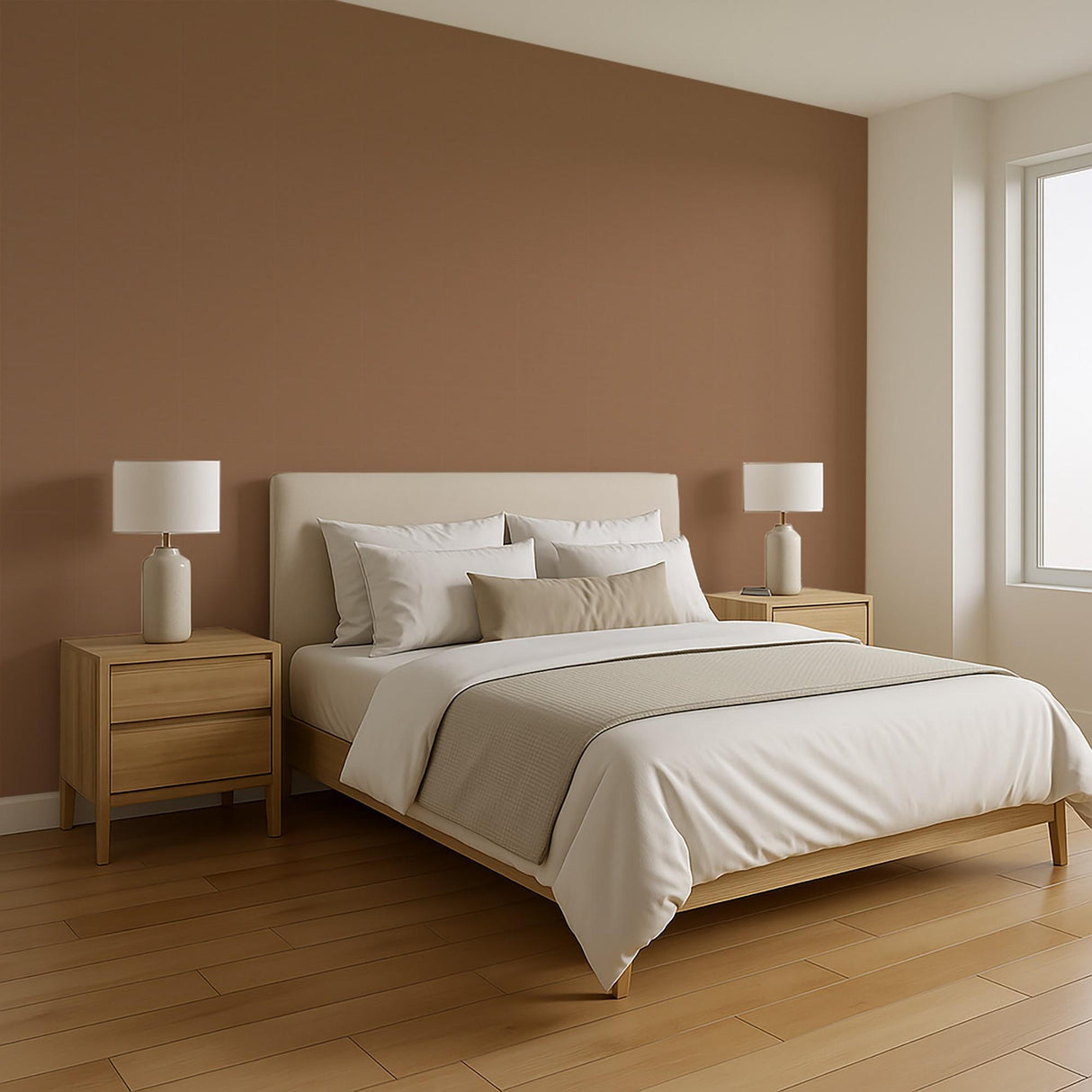 Veer Decor Cane Lattice Brown Wallpaper