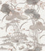 Veer Decor Lotus Pond Tapestry Grey Wallpaper