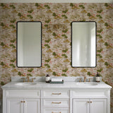 Veer Decor Lotus Pond Tapestry Beige Wallpaper