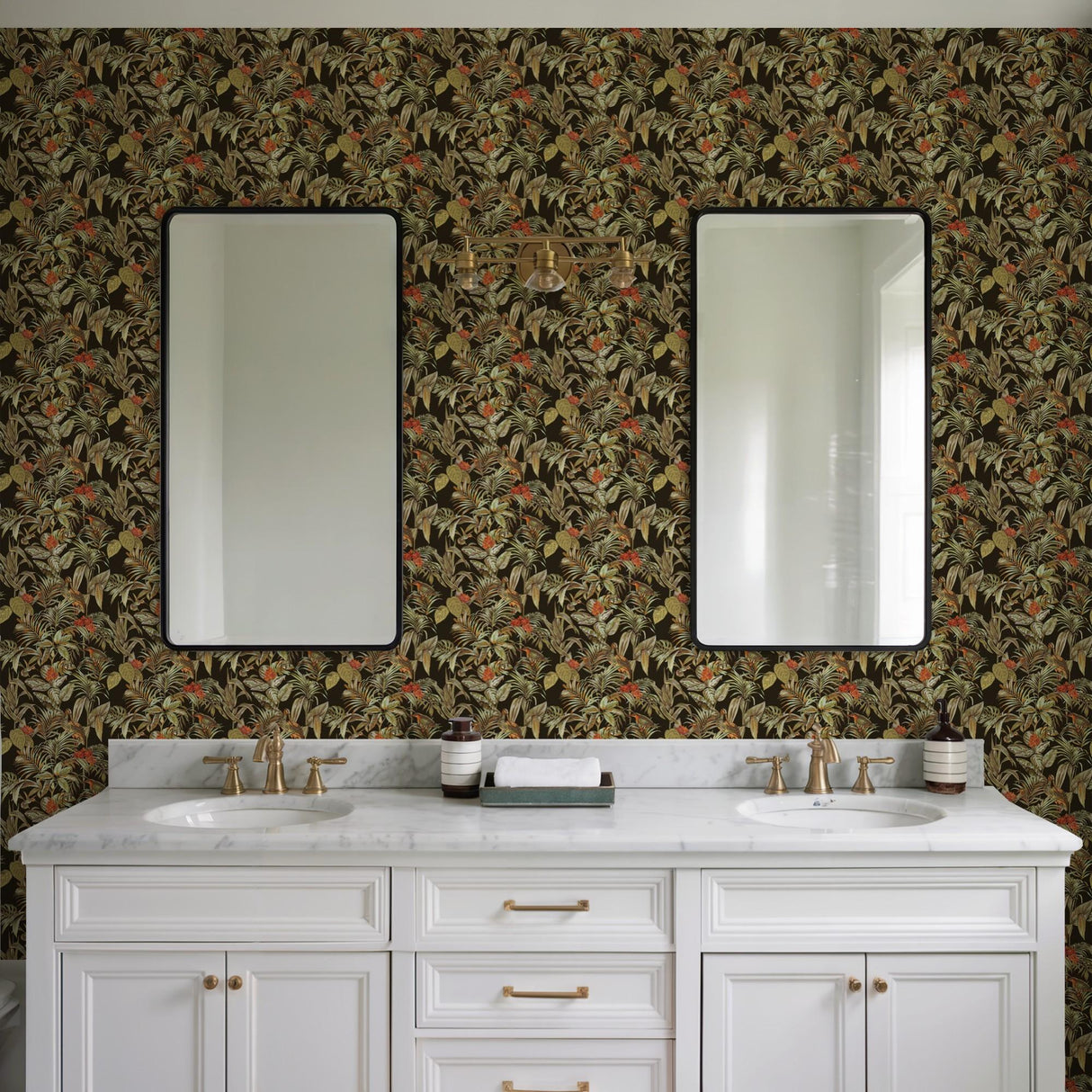 Veer Decor Bird of Paradise Black Wallpaper