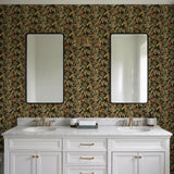 Veer Decor Bird of Paradise Black Wallpaper