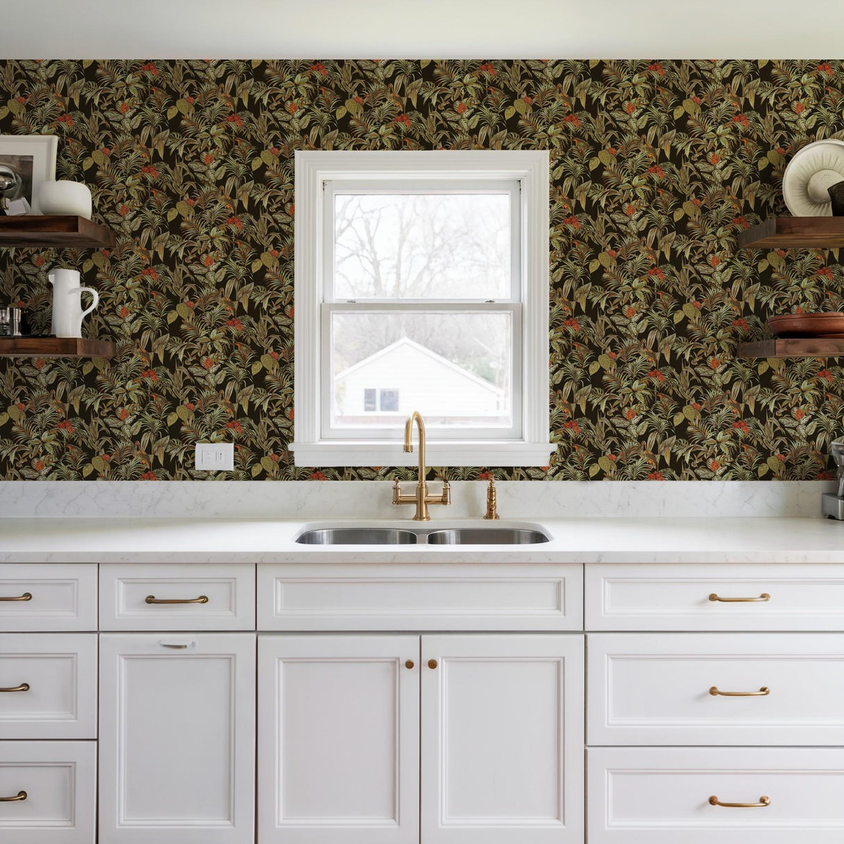 Veer Decor Bird of Paradise Black Wallpaper