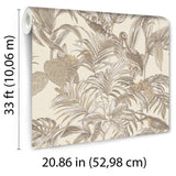 Veer Decor Bird of Paradise Cream Wallpaper