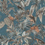 Veer Decor Bird of Paradise Blue Wallpaper