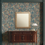 Veer Decor Bird of Paradise Blue Wallpaper