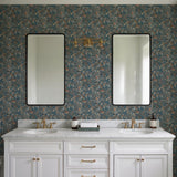 Veer Decor Bird of Paradise Blue Wallpaper