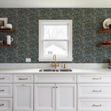 Veer Decor Bird of Paradise Blue Wallpaper