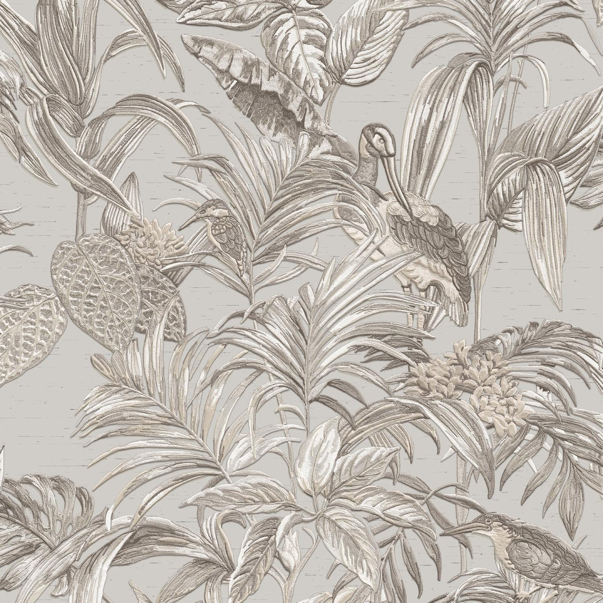 Veer Decor Bird of Paradise Beige Wallpaper