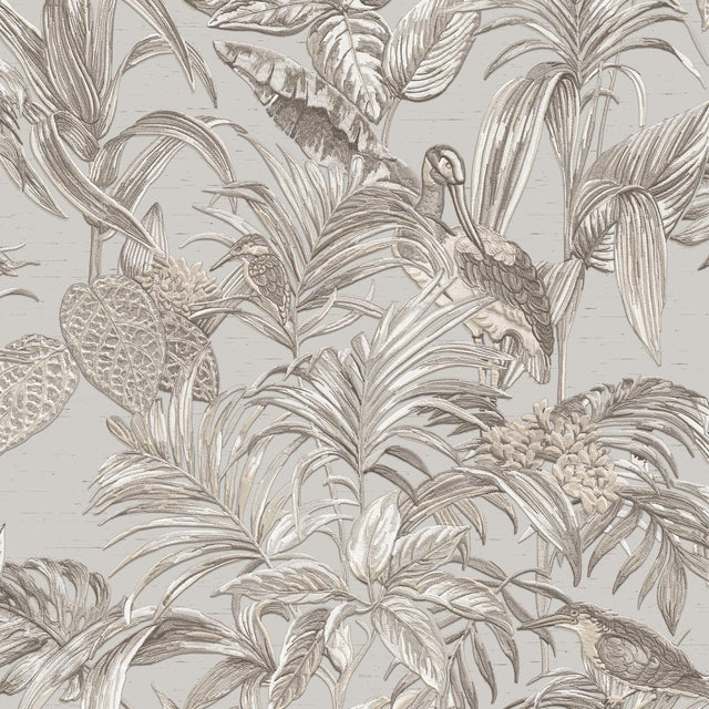 Veer Decor Bird of Paradise Beige Wallpaper