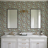 Veer Decor Bird of Paradise Teal Wallpaper
