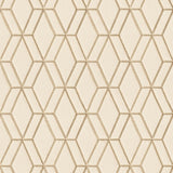 Veer Decor Embroidery Stich Diamond Beige Wallpaper