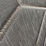 Veer Decor Embroidery Stich Diamond Taupe Wallpaper