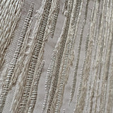 Veer Decor Embroidered Crushed Silk Cream Wallpaper