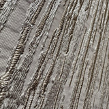 Veer Decor Embroidered Crushed Silk Beige Wallpaper