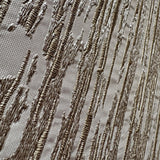Veer Decor Embroidered Crushed Silk Gold Wallpaper