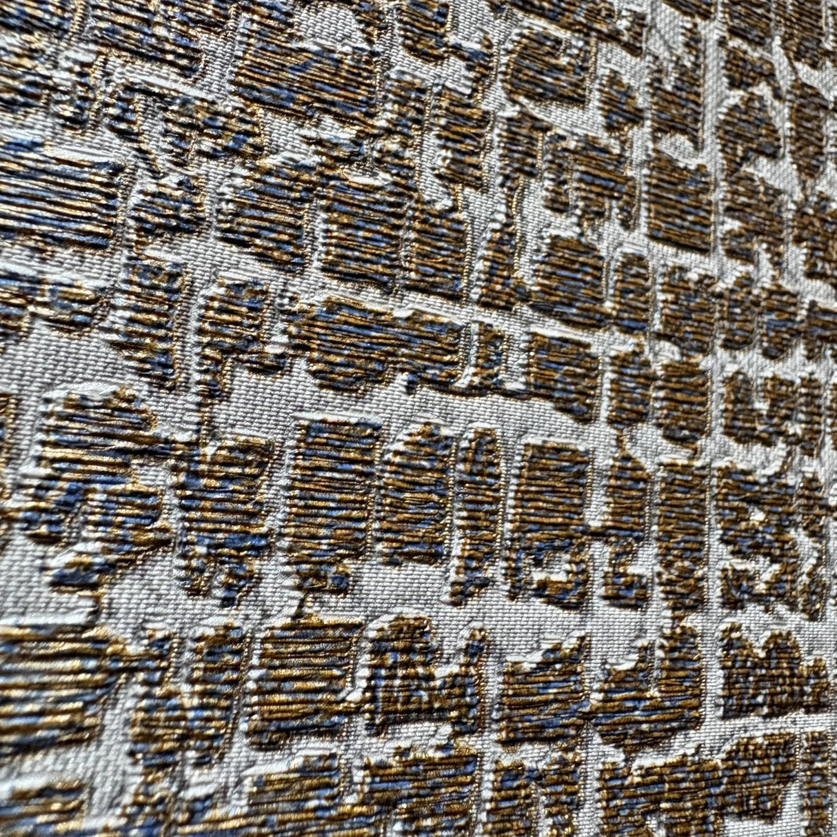 Veer Decor Aztec Silk Gold Wallpaper
