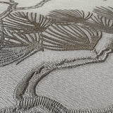 Veer Decor Embroidered Pine Tree Beige Wallpaper