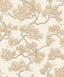 Veer Decor Embroidered Pine Tree Gold Wallpaper