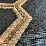Veer Decor Geometric Silk Black Wallpaper