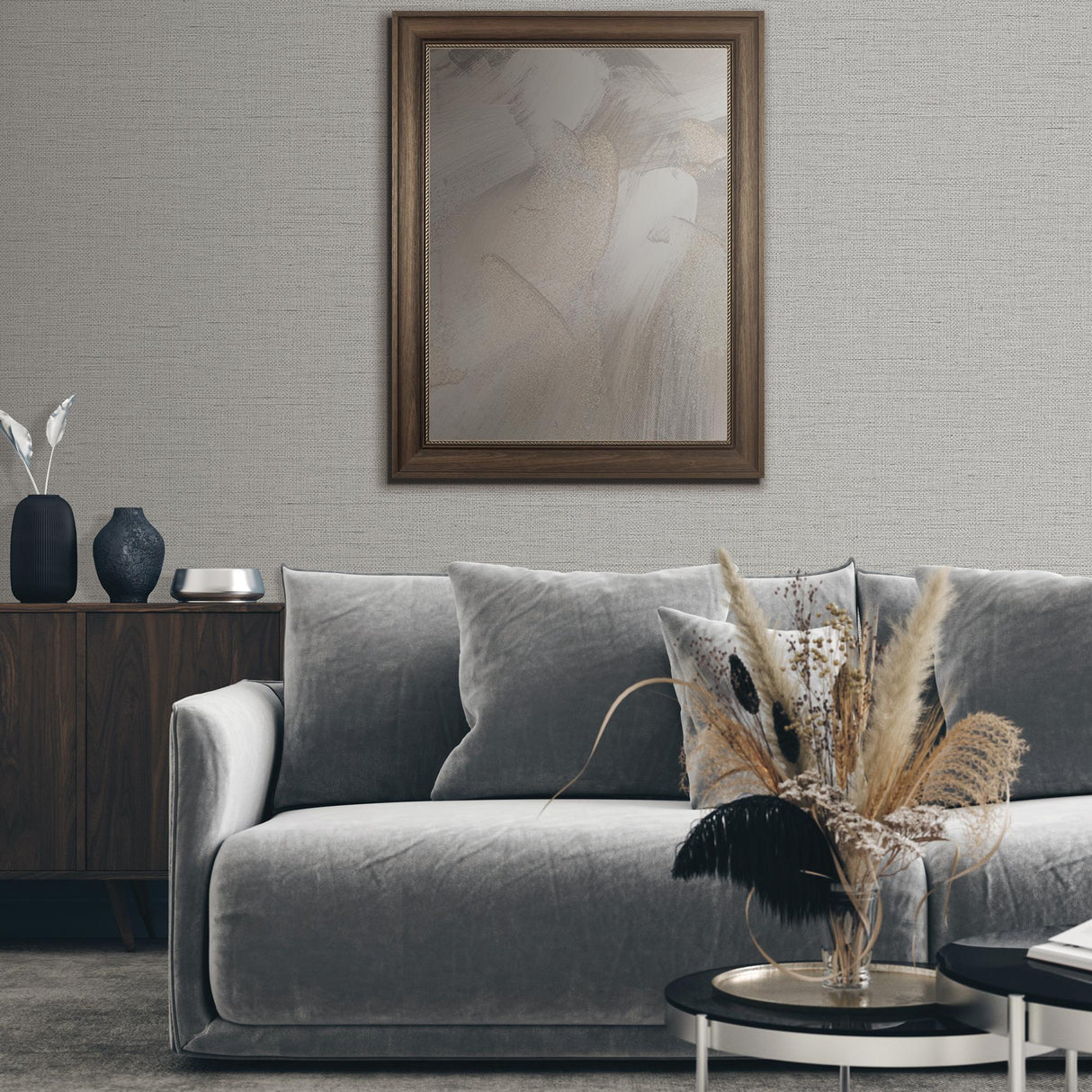 Veer Decor Fine Silk Grey Wallpaper