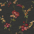 Veer Decor Flower Trail Tapestry Black Wallpaper