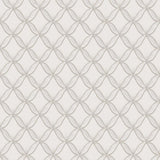 Veer Decor Geometric Trellis Silver Wallpaper