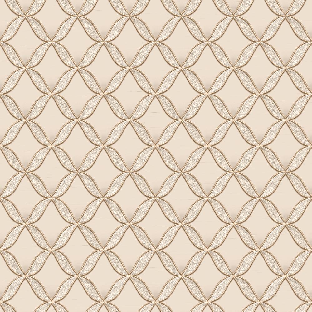Veer Decor Geometric Trellis Gold Wallpaper