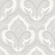 Veer Decor Traditional Damask Silver Wallpaper