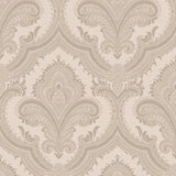 Veer Decor Traditional Damask Taupe Wallpaper