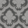 Veer Decor Traditional Damask Black Wallpaper