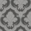 Veer Decor Traditional Damask Black Wallpaper