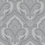 Veer Decor Traditional Damask Grey Wallpaper