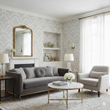 Veer Decor Traditional Damask Grey Wallpaper