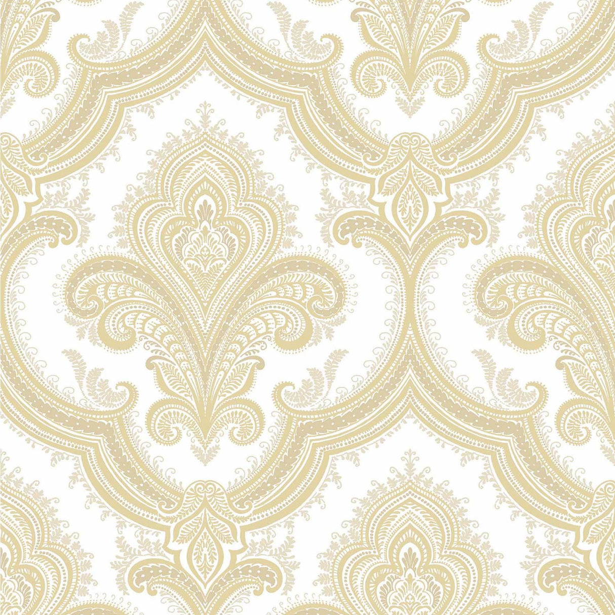 Veer Decor Traditional Damask Gold Wallpaper