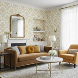 Veer Decor Traditional Damask Gold Wallpaper