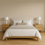 Veer Decor Washed Linen Weave Beige Wallpaper