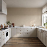 Veer Decor Washed Linen Weave Beige Wallpaper