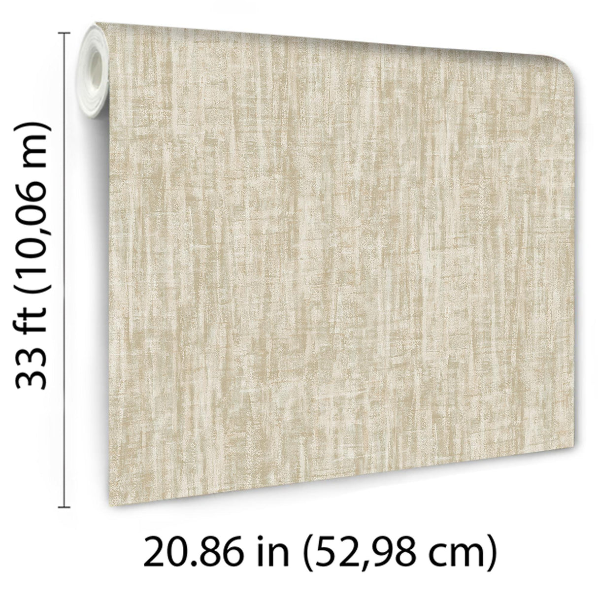 Veer Decor Washed Linen Weave Green Wallpaper