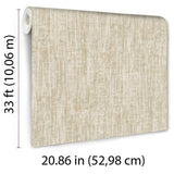 Veer Decor Washed Linen Weave Green Wallpaper