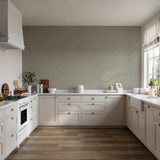 Veer Decor Washed Linen Weave Sage Wallpaper