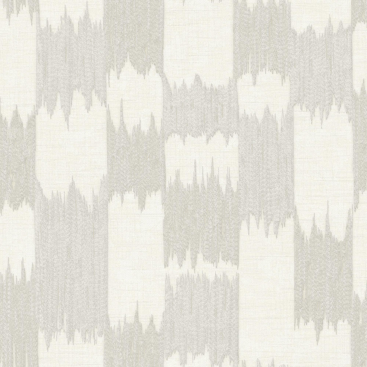 Veer Decor Ikat Echo White Wallpaper