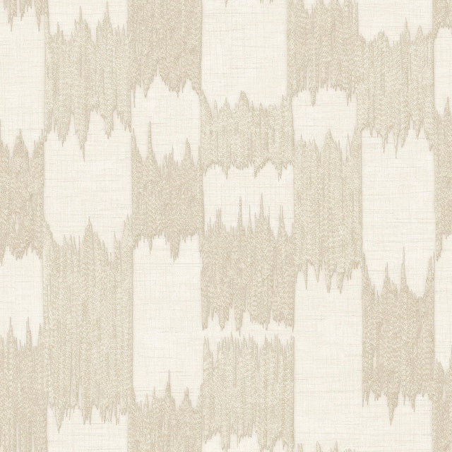 Veer Decor Ikat Echo Beige Wallpaper
