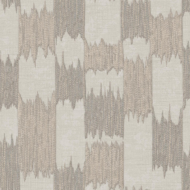 Veer Decor Ikat Echo Taupe Wallpaper