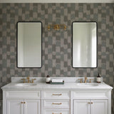 Veer Decor Ikat Echo Grey Wallpaper