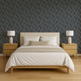 Veer Decor Ikat Echo Black Wallpaper