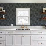 Veer Decor Ikat Echo Black Wallpaper